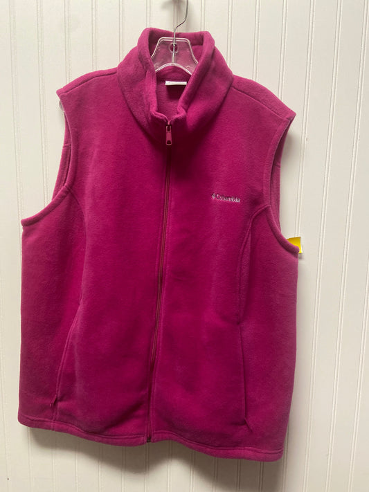 Vest Fleece By Columbia In Pink, Size: 2x