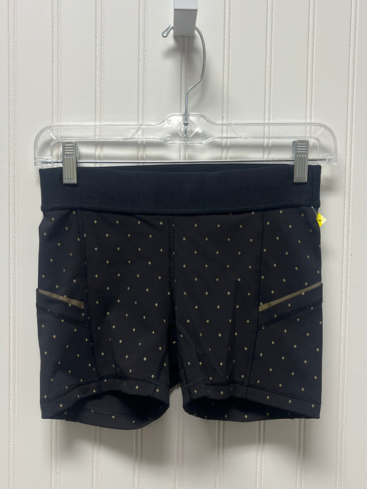 Athletic Shorts By Lululemon In Black & Gold, Size: S