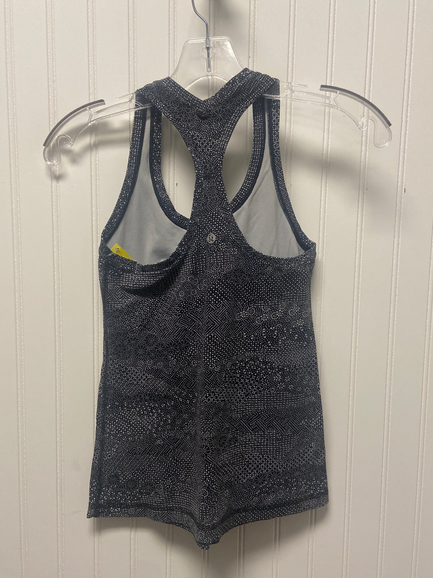 Athletic Tank Top By Lululemon In Black & Grey, Size: S