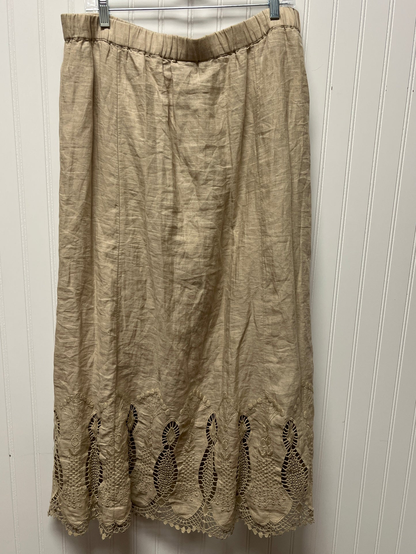 Skirt Maxi By Chicos In Beige, Size: 12p