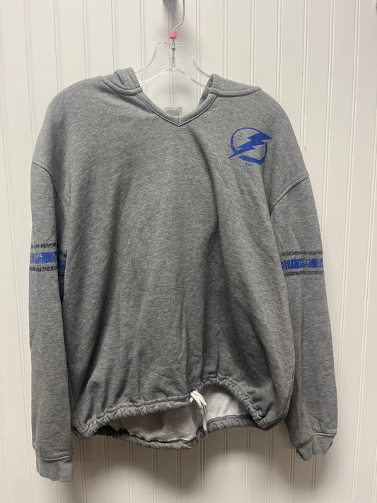 Sweatshirt Hoodie By Nhl In Grey, Size: M