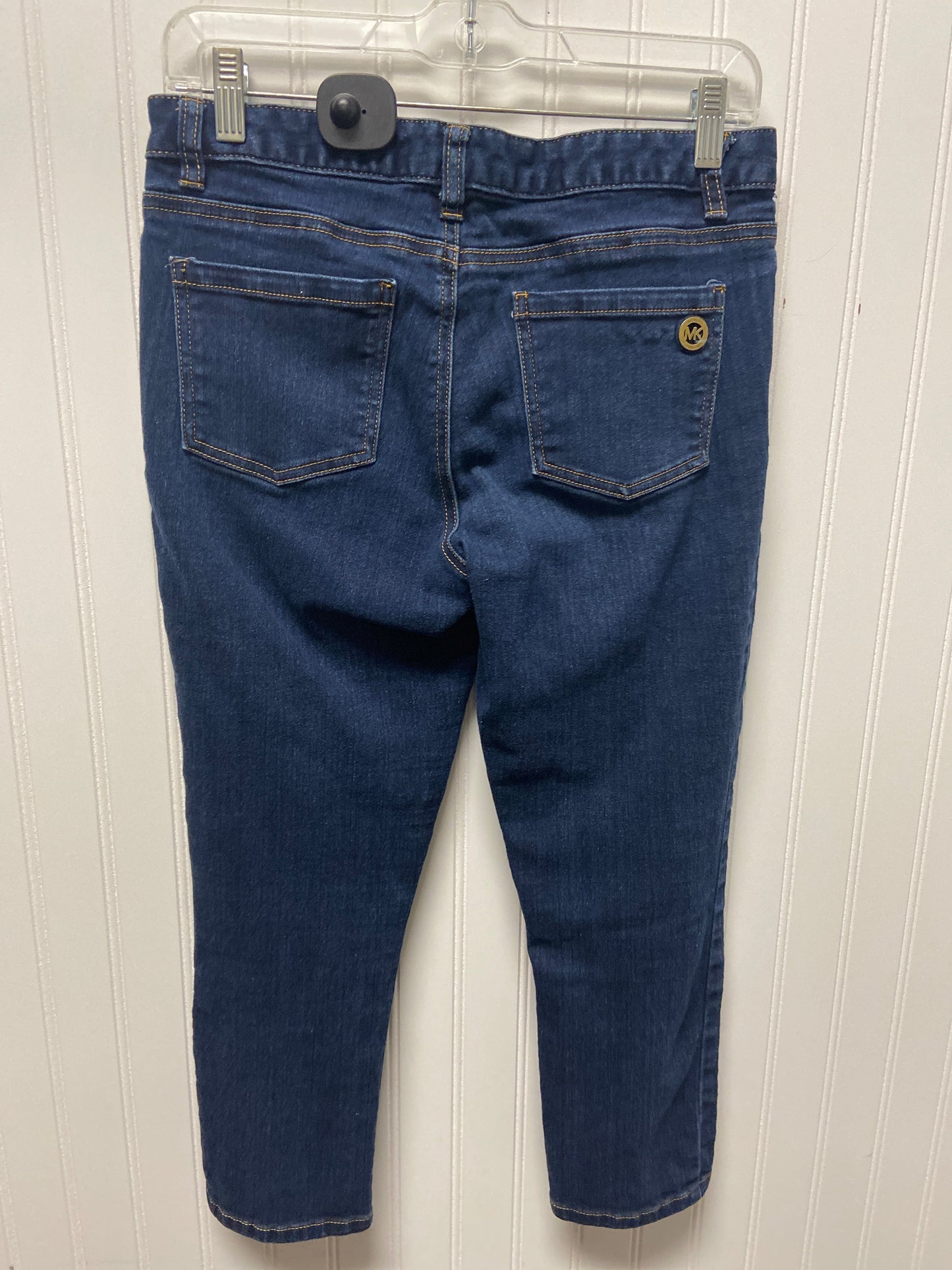 Jeans Straight By Michael By Michael Kors In Blue Denim, Size: 4