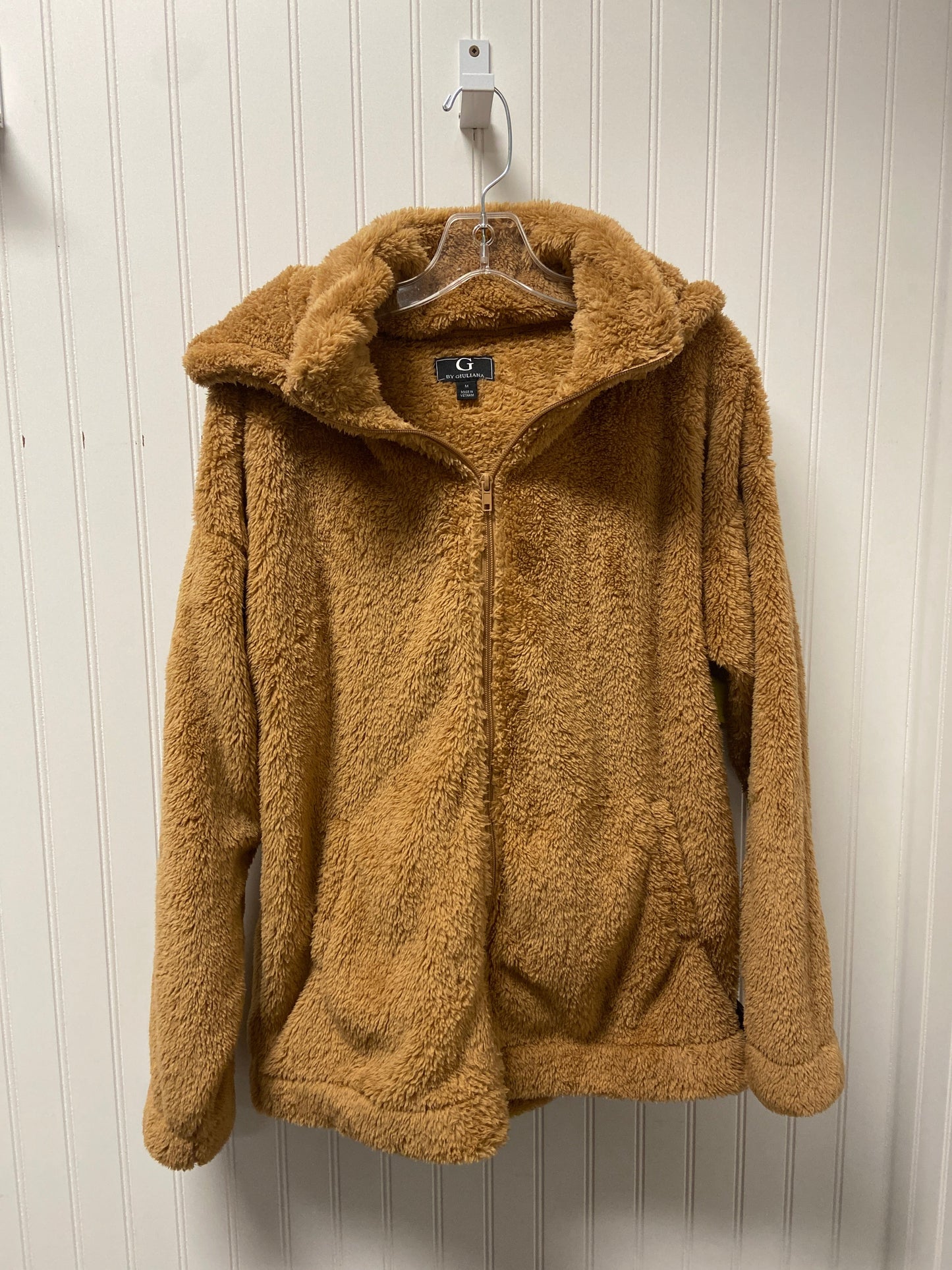 Coat Faux Fur & Sherpa By G By Giuliana In Tan, Size: M