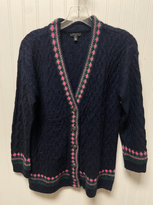 Sweater Cardigan By Talbots In Navy, Size: Sp