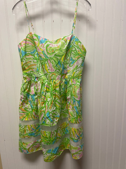 Dress Designer By Lilly Pulitzer In Green & Pink, Size: S