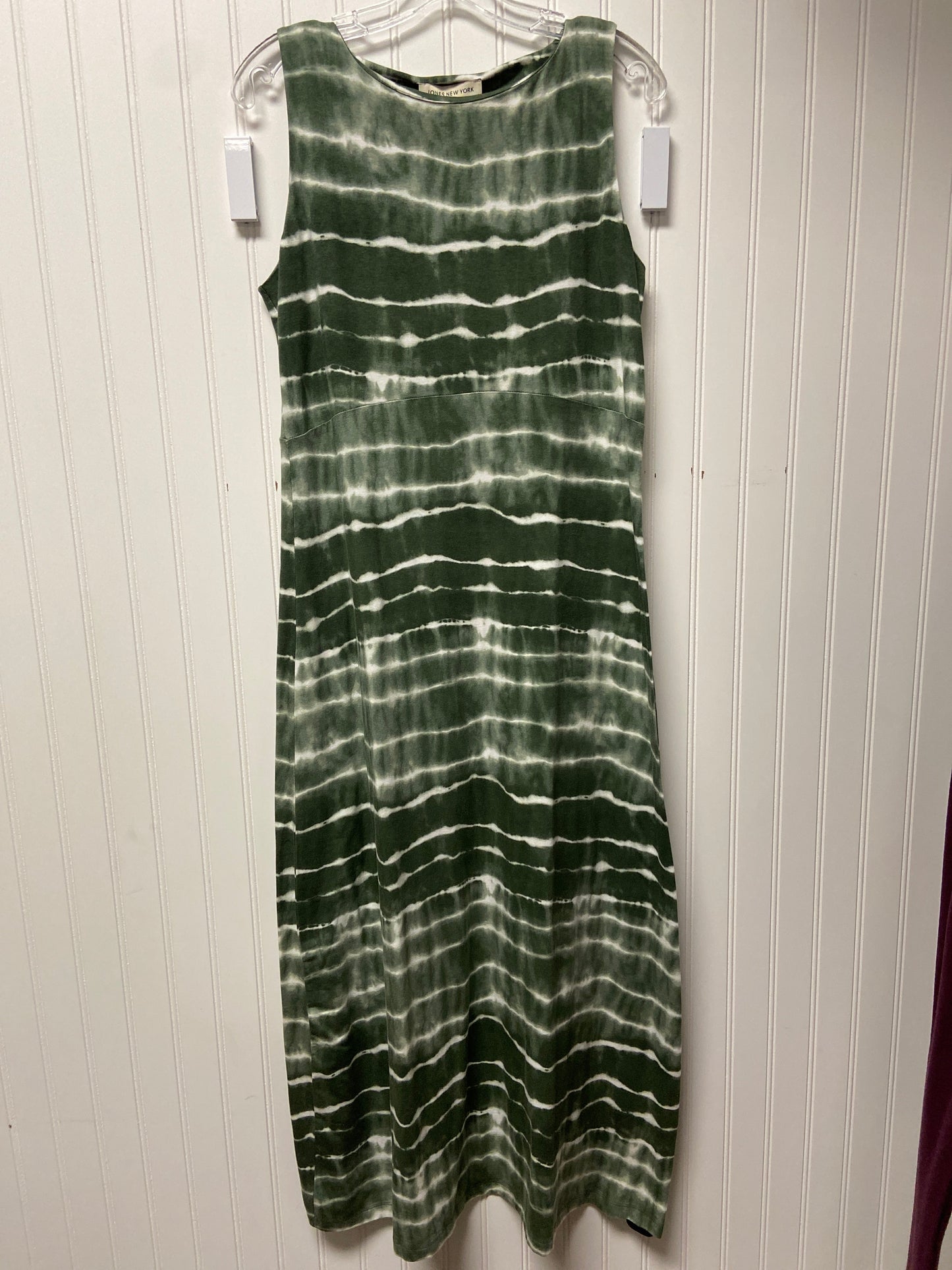 Dress Casual Maxi By Jones New York In Green & White, Size: Lp