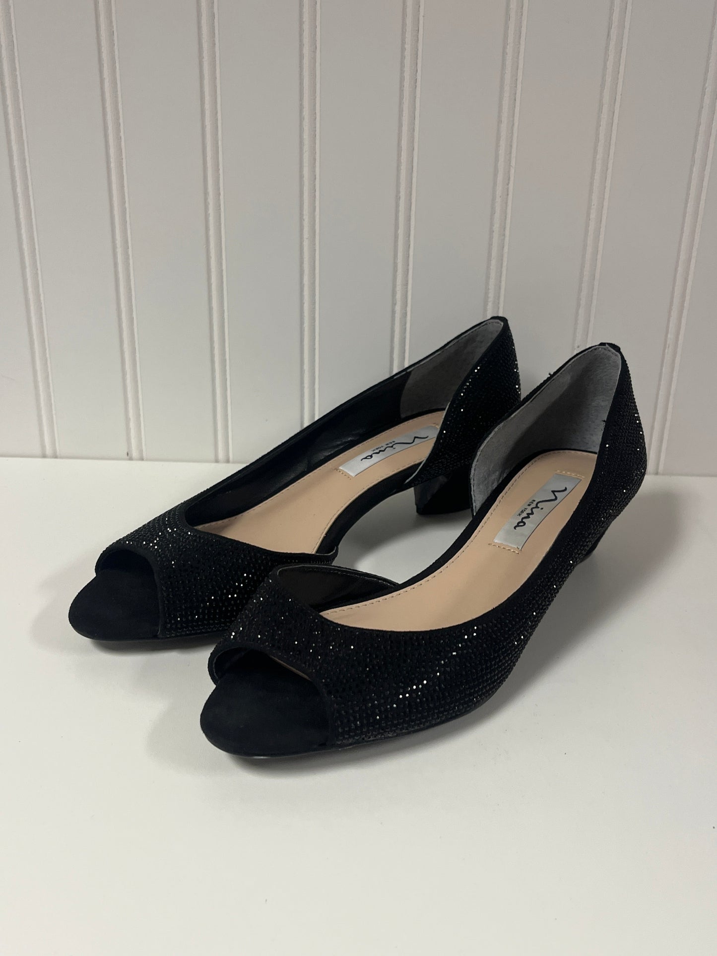 Shoes Heels Kitten By Nina In Black, Size: 8