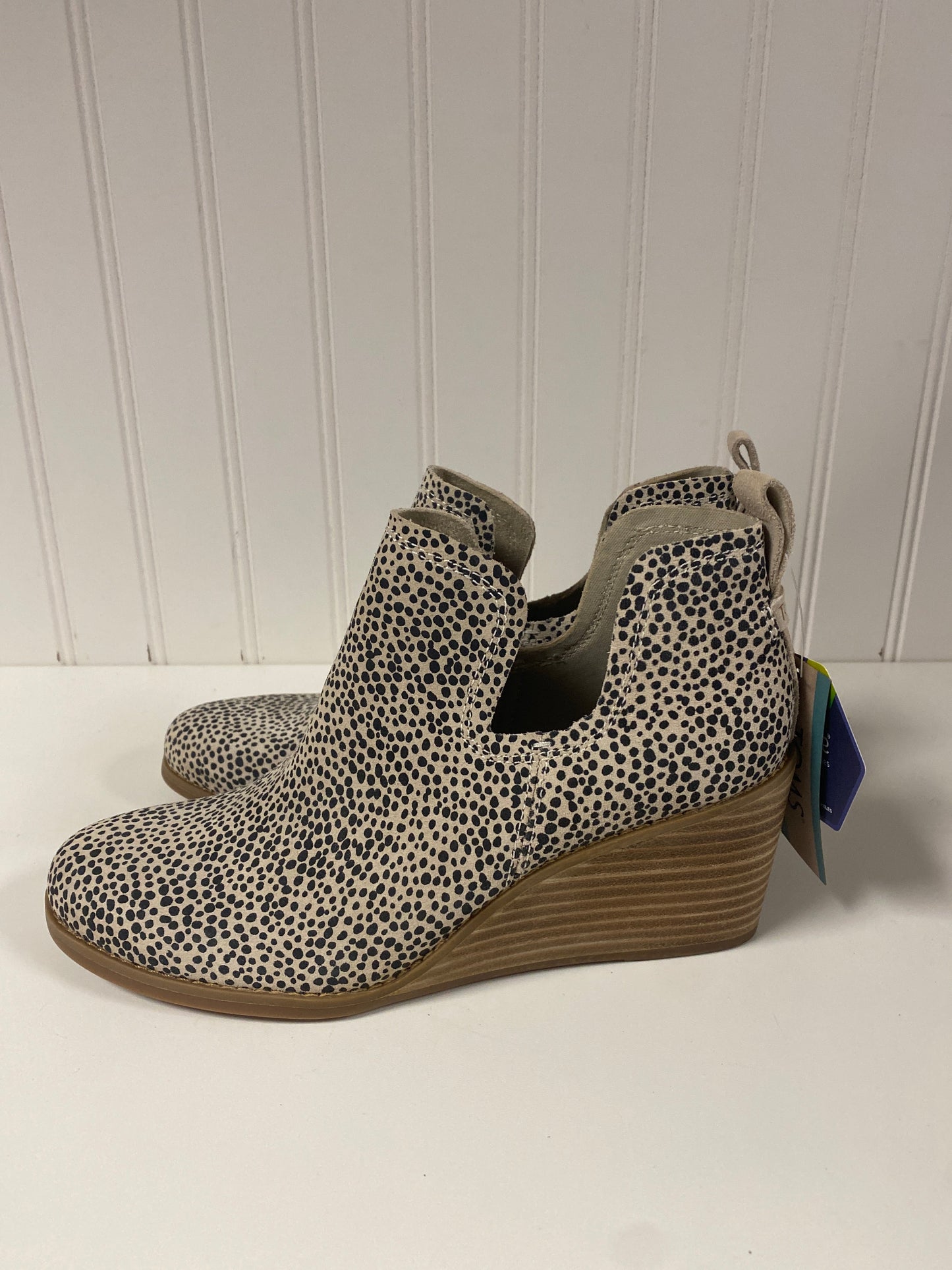 Boots Ankle Heels By Toms In Animal Print, Size: 6.5