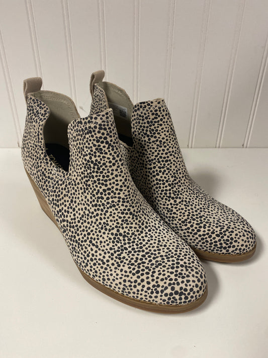 Boots Ankle Heels By Toms In Animal Print, Size: 6.5