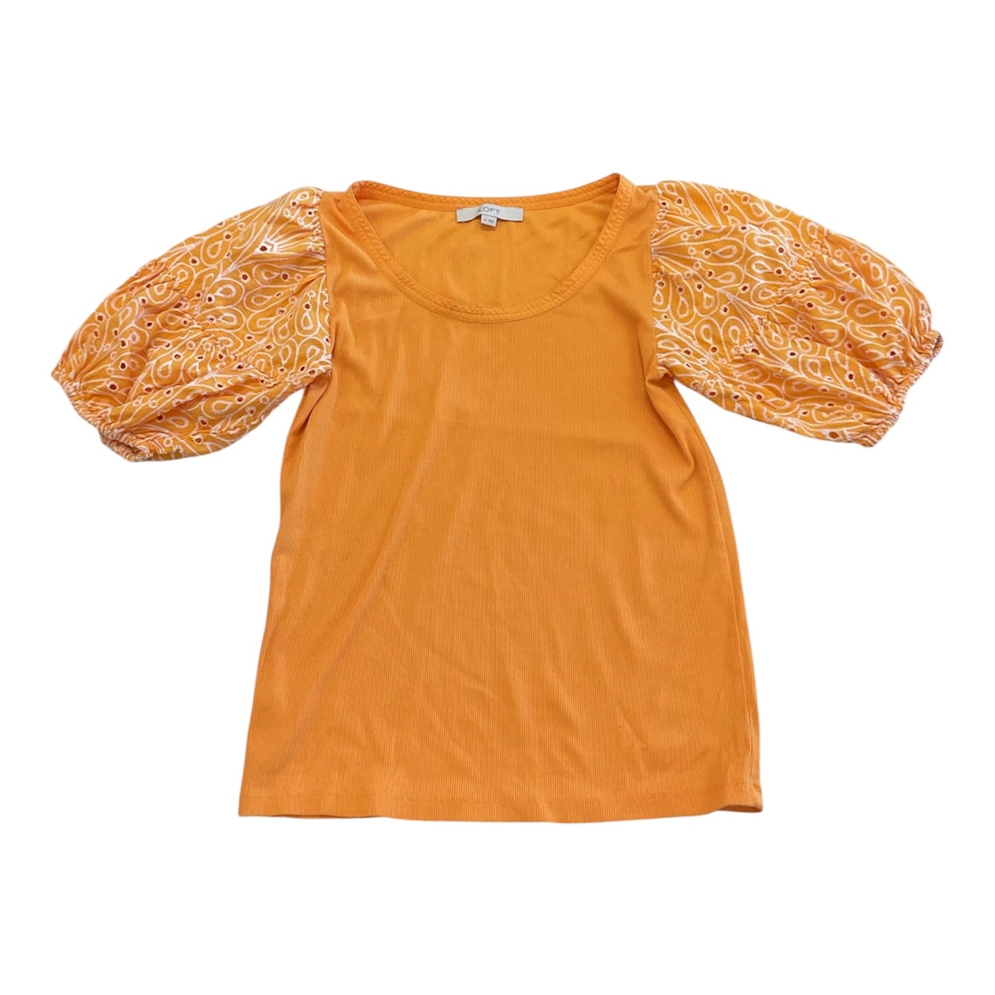 Top Ss By Loft In Orange, Size:M