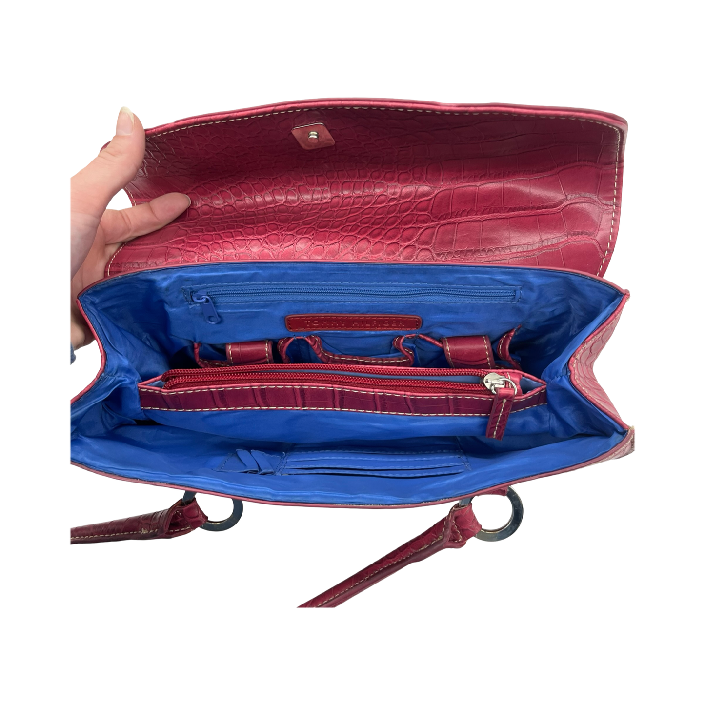 Handbag By Tommy Hilfiger In Pink, Size:Medium