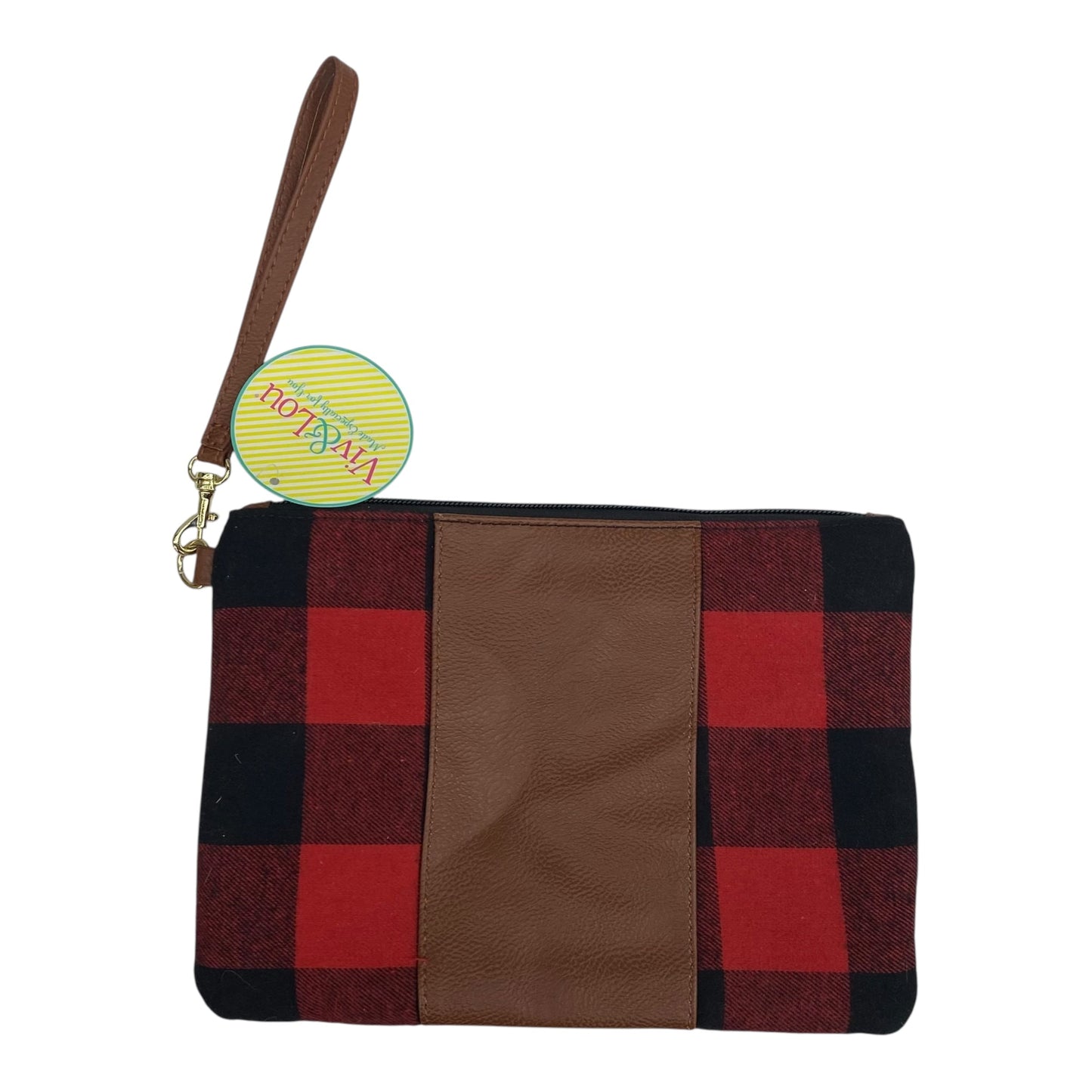 Wristlet By Clothes Mentor In Black & Red, Size:Medium