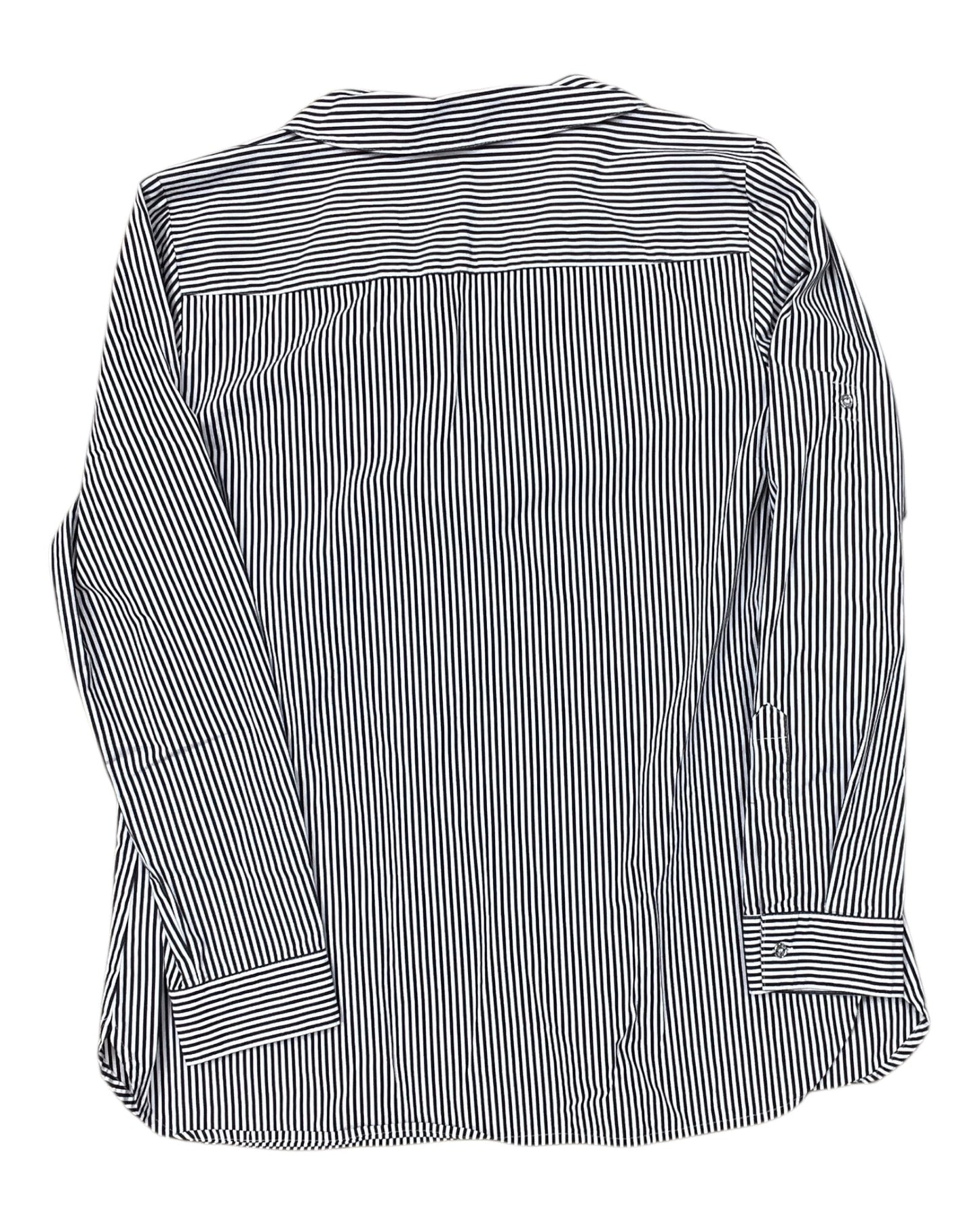 Top Ls By Calvin Klein In Black & White, Size:L