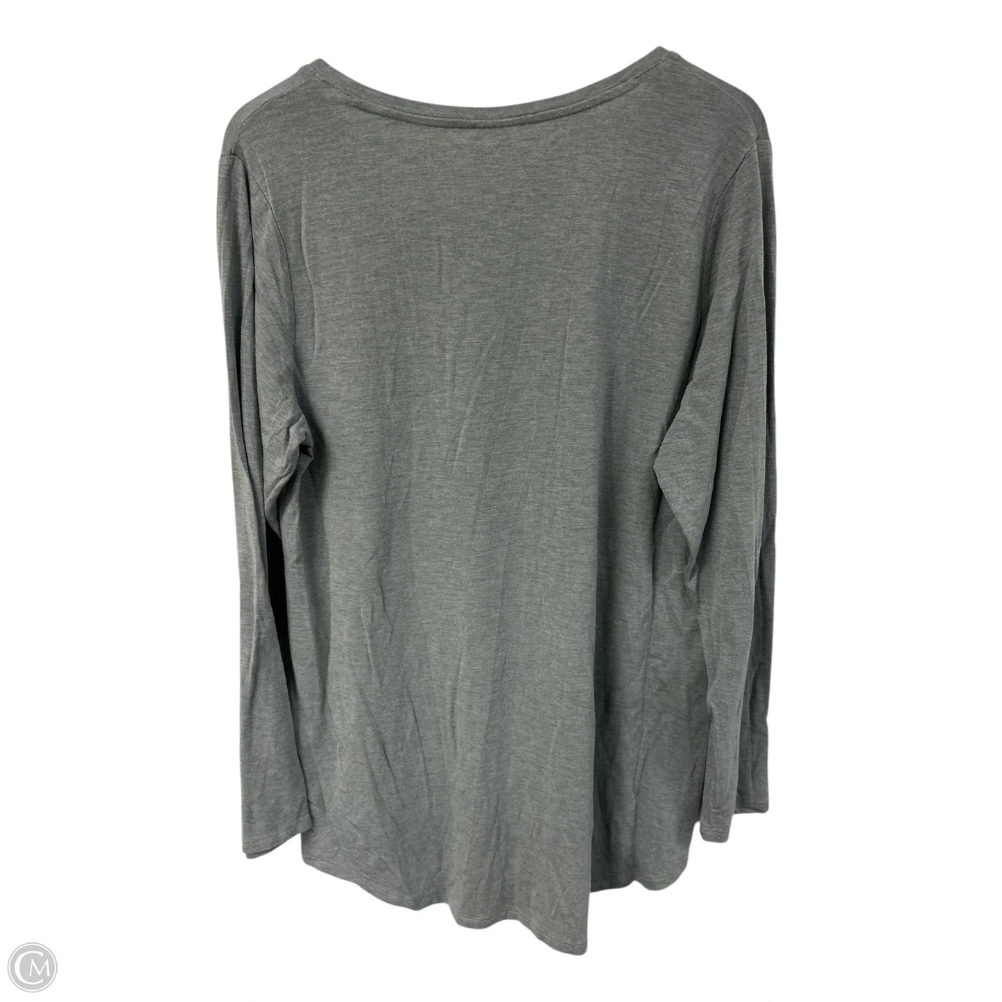 Top Long Sleeve Basic By Members Mark In Grey, Size: Xl