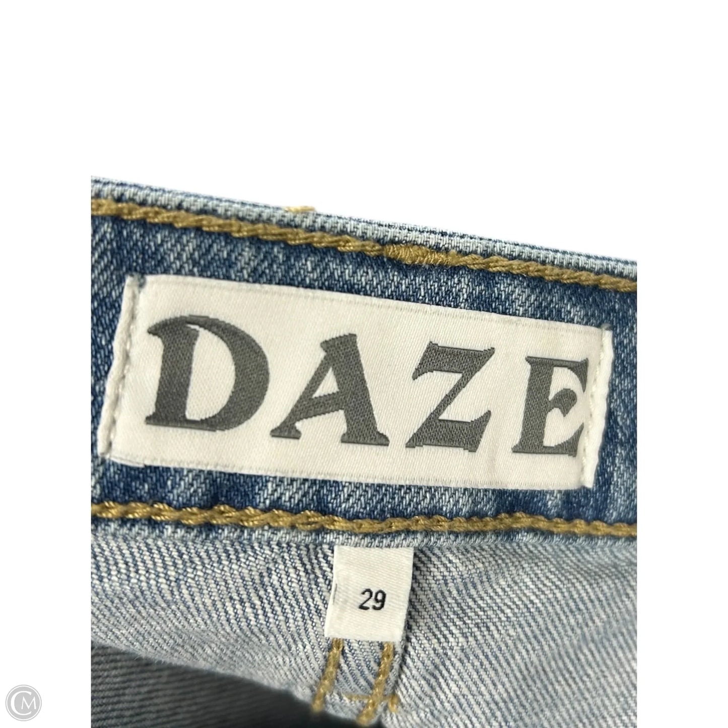 Jeans Straight By Daze Denim In Blue Denim, Size: 8