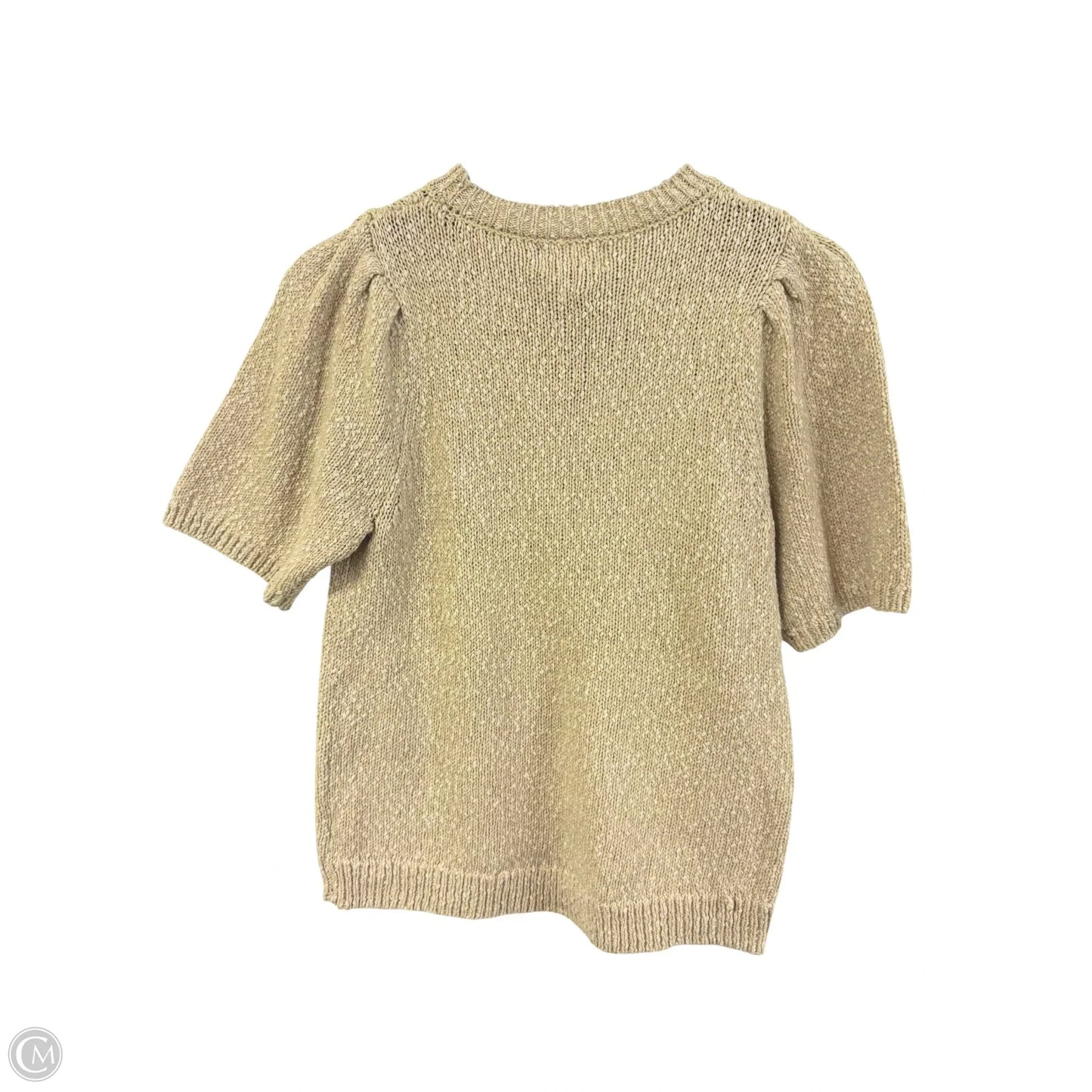 Sweater Short Sleeve By Universal Thread In Tan, Size: Xs