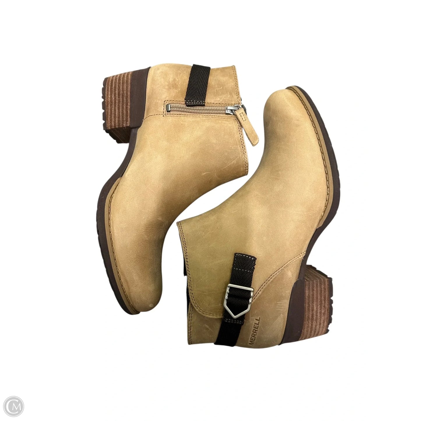 Shoes Heels Block By Merrell In Tan, Size: 9.5