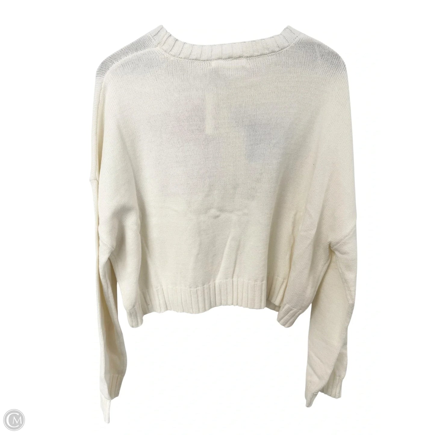Sweater By Clothes Mentor In White, Size: Xl