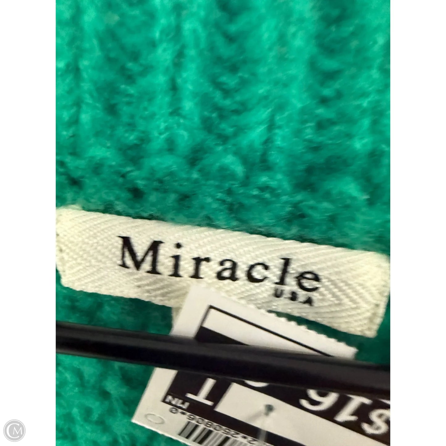 Sweater By Miracle In Green, Size: S