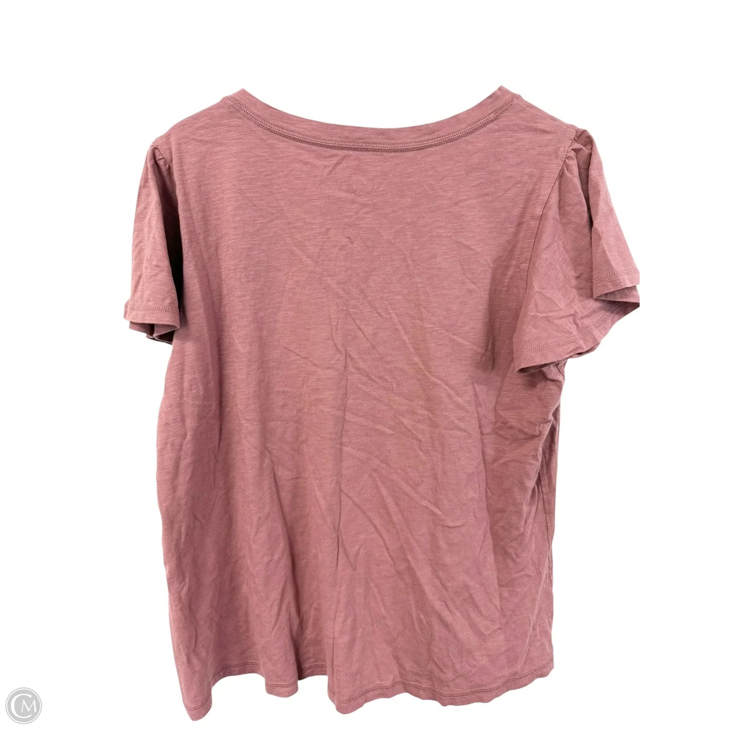 Top Short Sleeve Basic By Maurices In Pink, Size: Xl