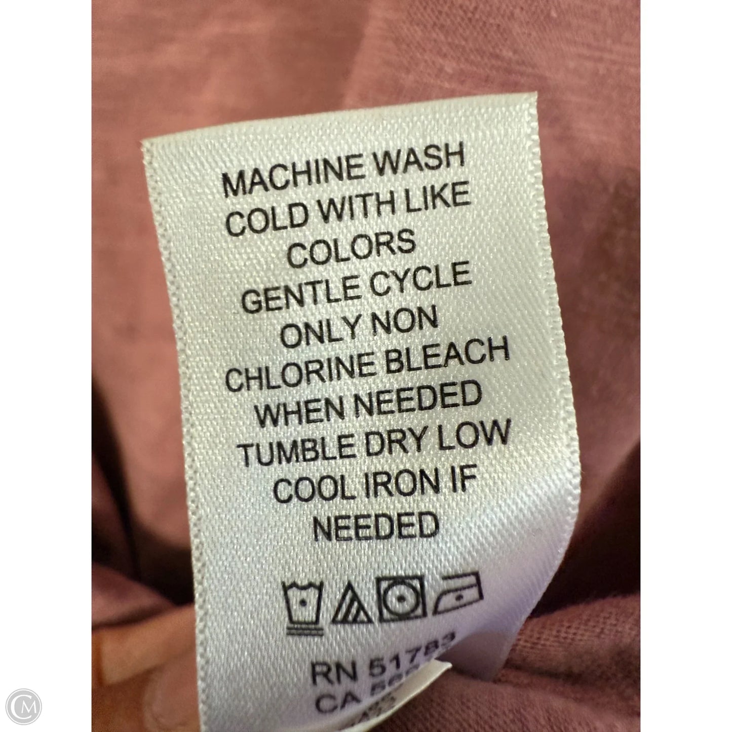 Top Short Sleeve Basic By Maurices In Pink, Size: Xl