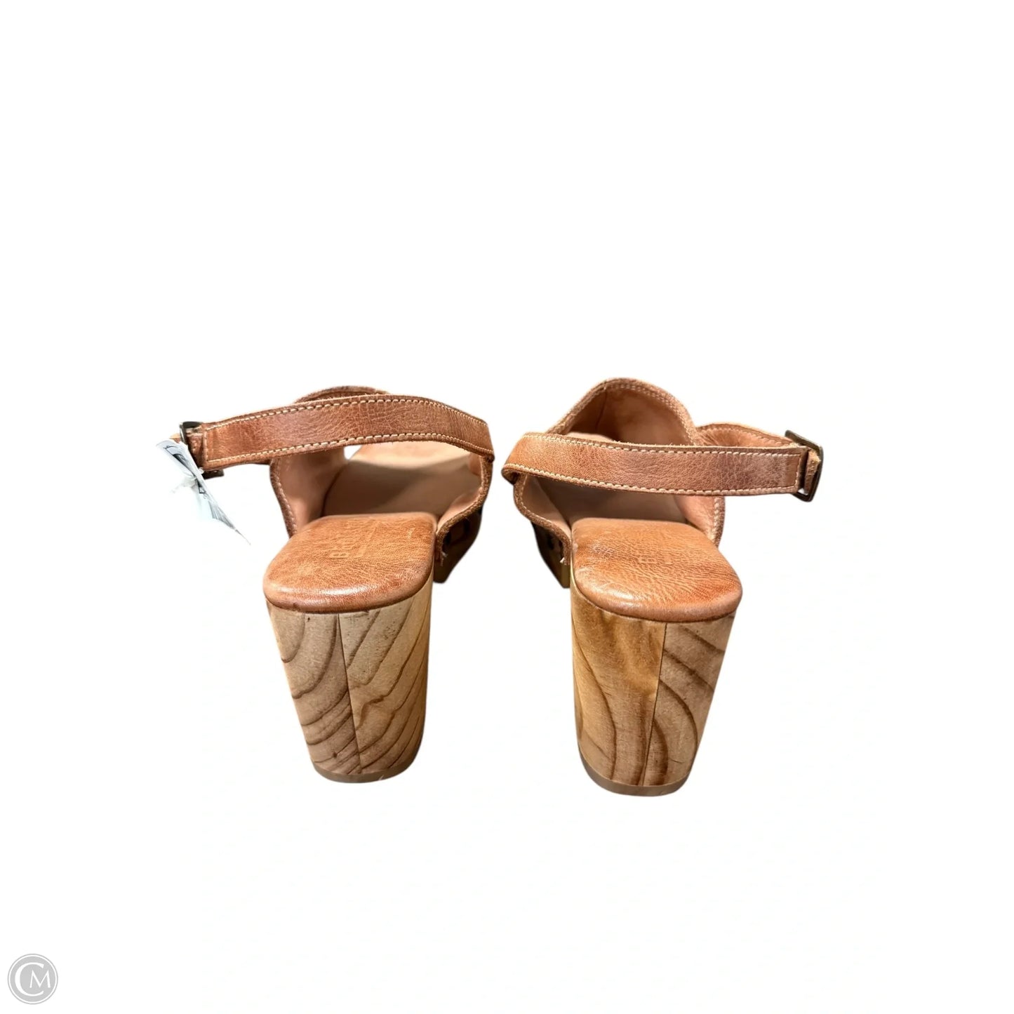 Sandals Heels Block By Bed Stu In Brown, Size: 9