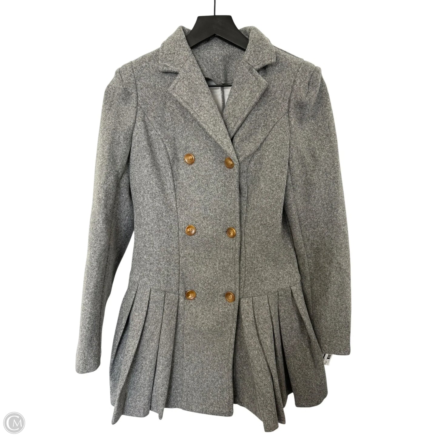 Coat Peacoat By Shein In Grey, Size: Xs
