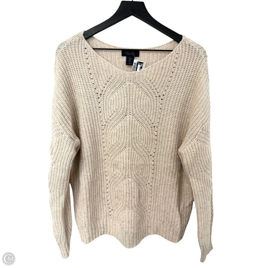 Sweater By Rachel Roy In White, Size: L