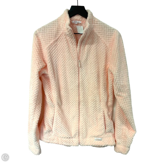 Jacket Fleece By Pulse In Pink, Size: M