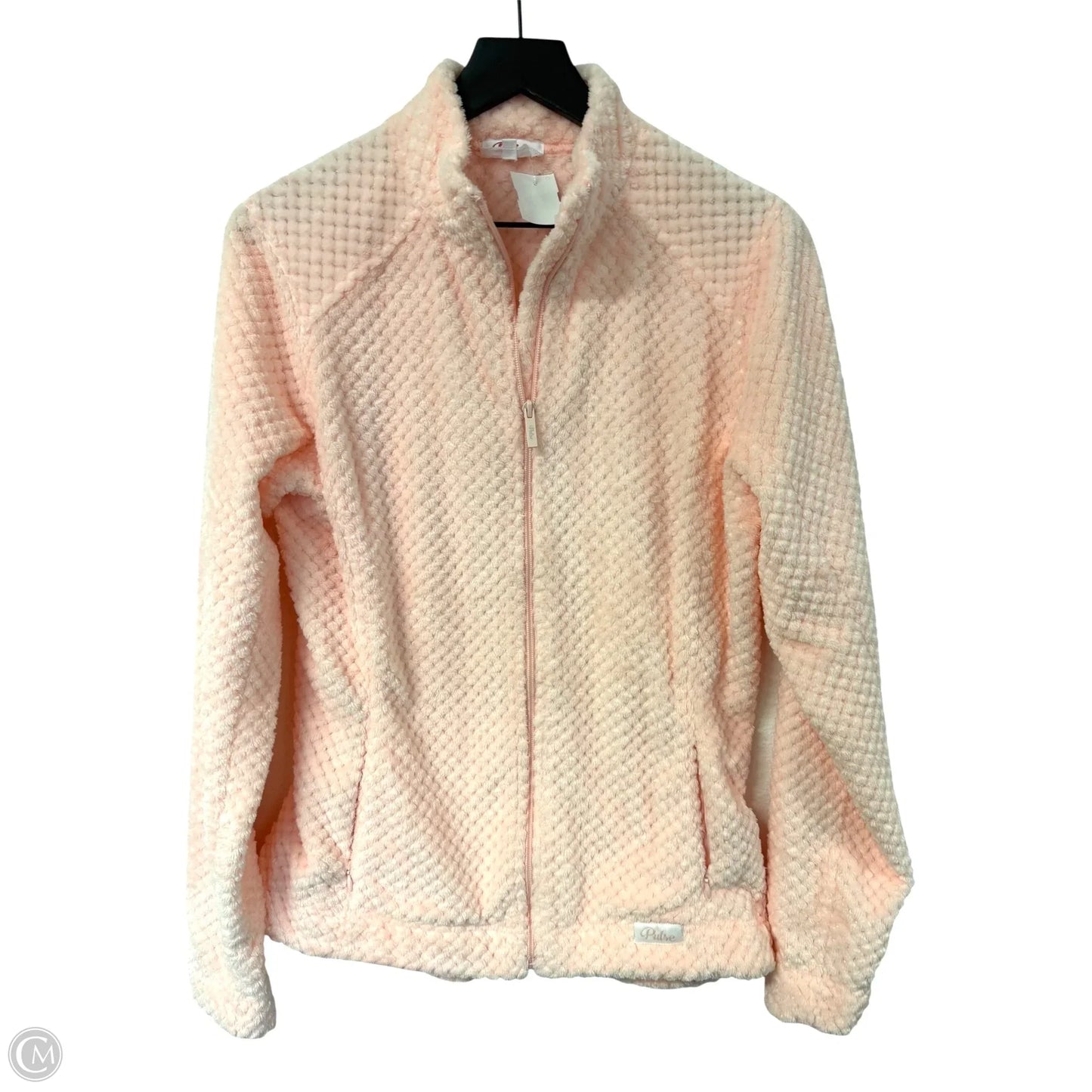 Jacket Fleece By Pulse In Pink, Size: M