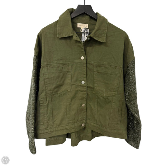 Jacket Denim By Vanilla Bay In Green Denim, Size: S