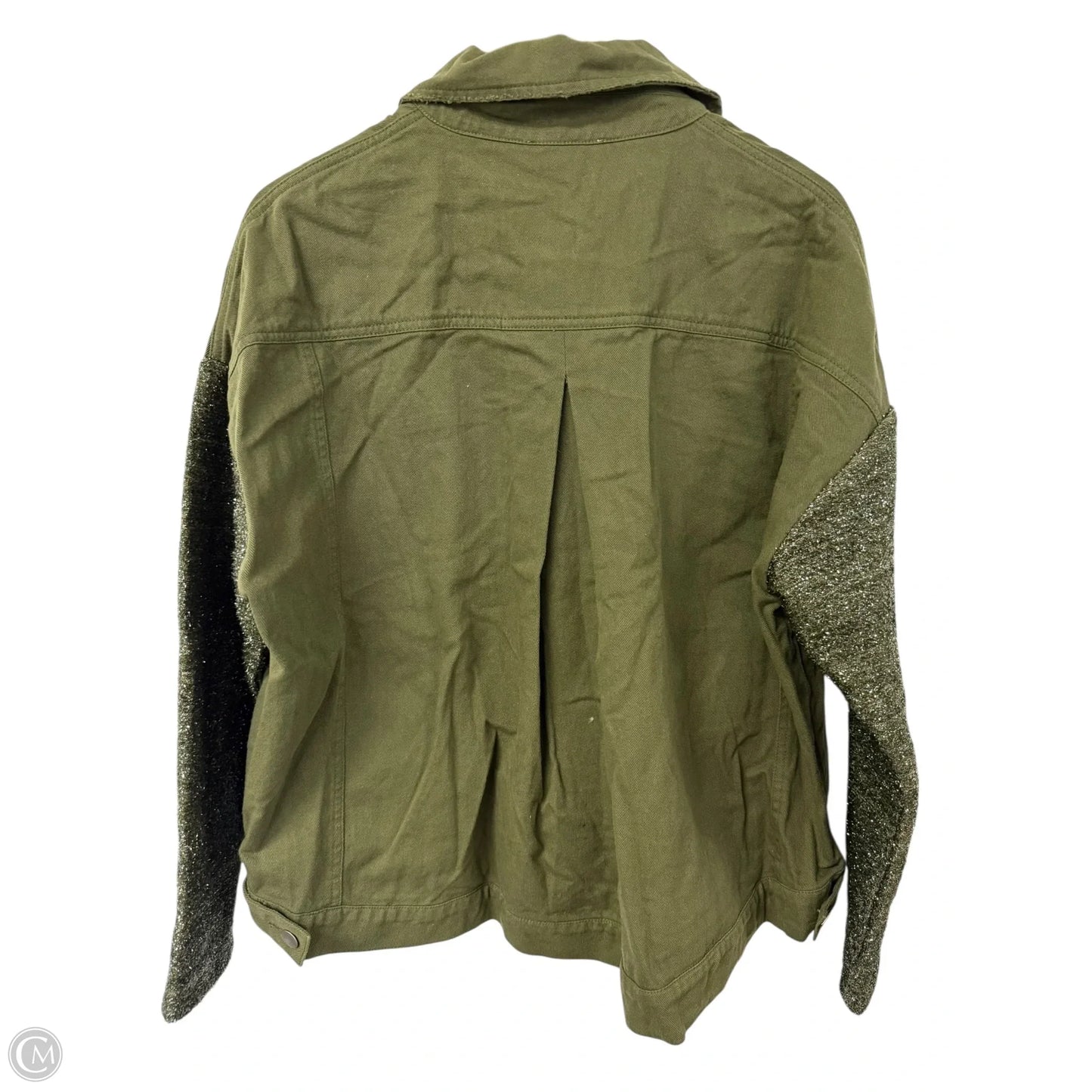 Jacket Denim By Vanilla Bay In Green Denim, Size: S