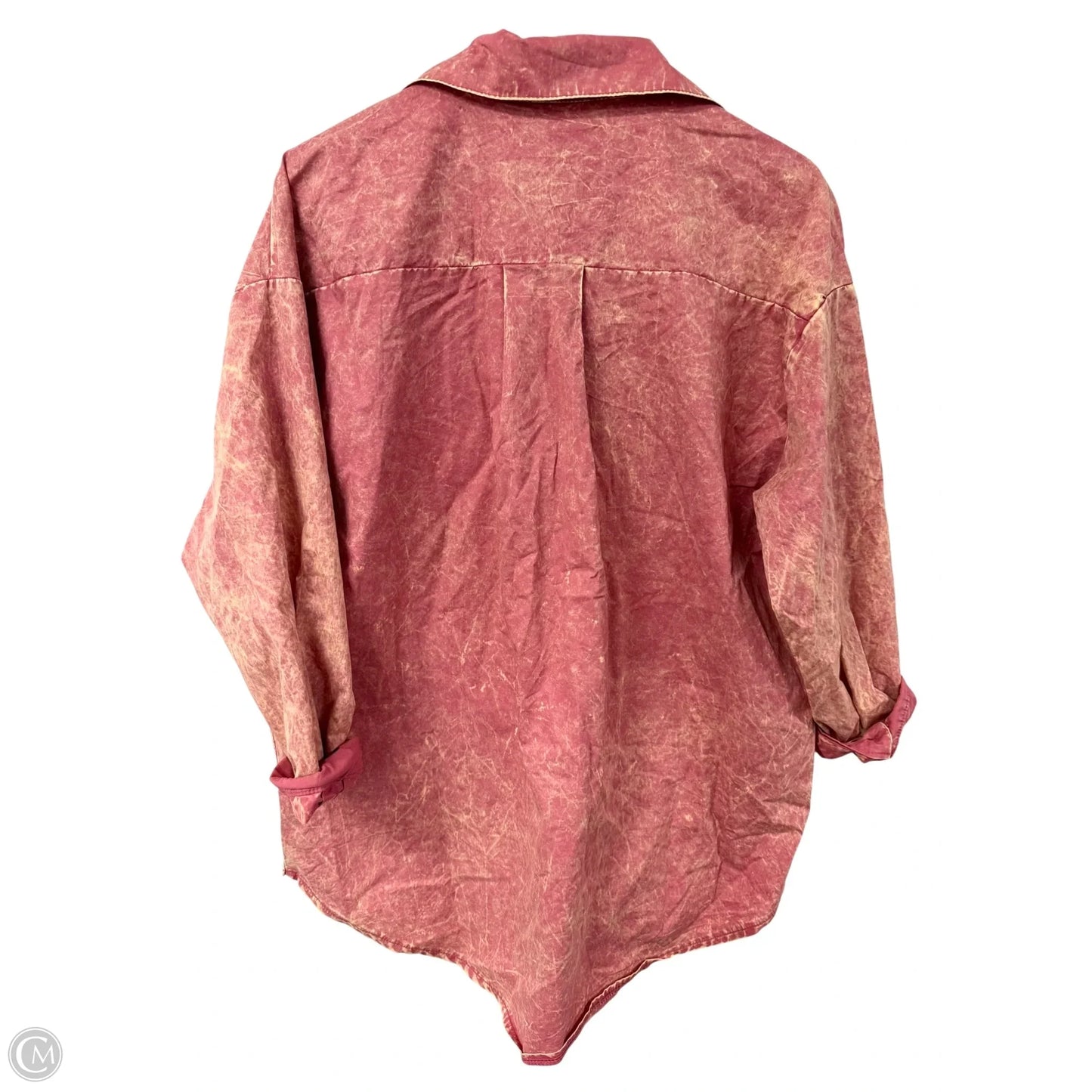 Jacket Shirt By Zenana In Pink, Size: S