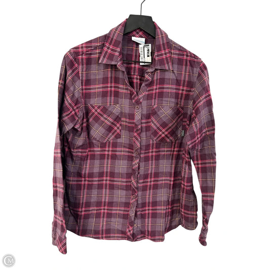 Blouse Long Sleeve By Columbia In Purple, Size: L