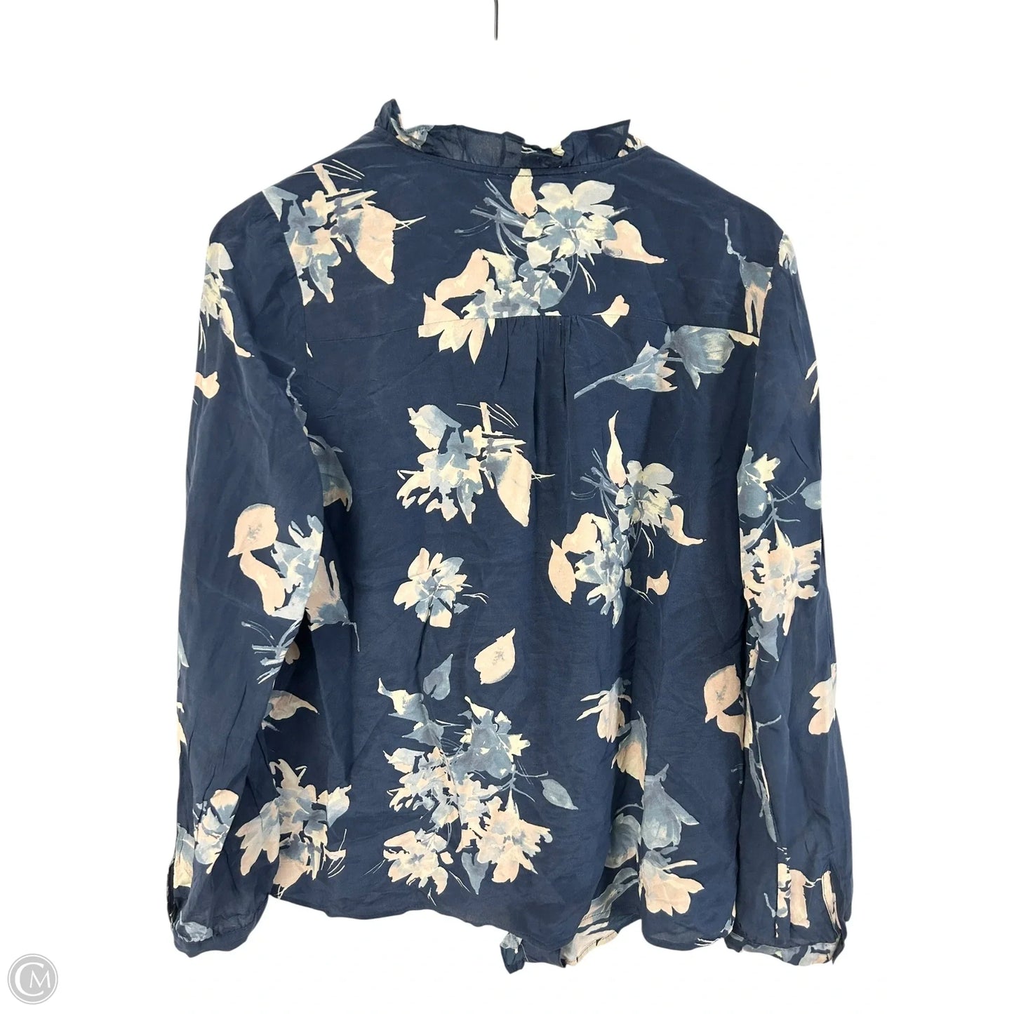 Blouse Long Sleeve By Daniel Rainn In Blue, Size: L