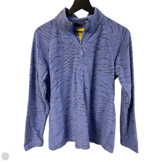 Sweatshirt Collar By Eddie Bauer In Purple, Size: L