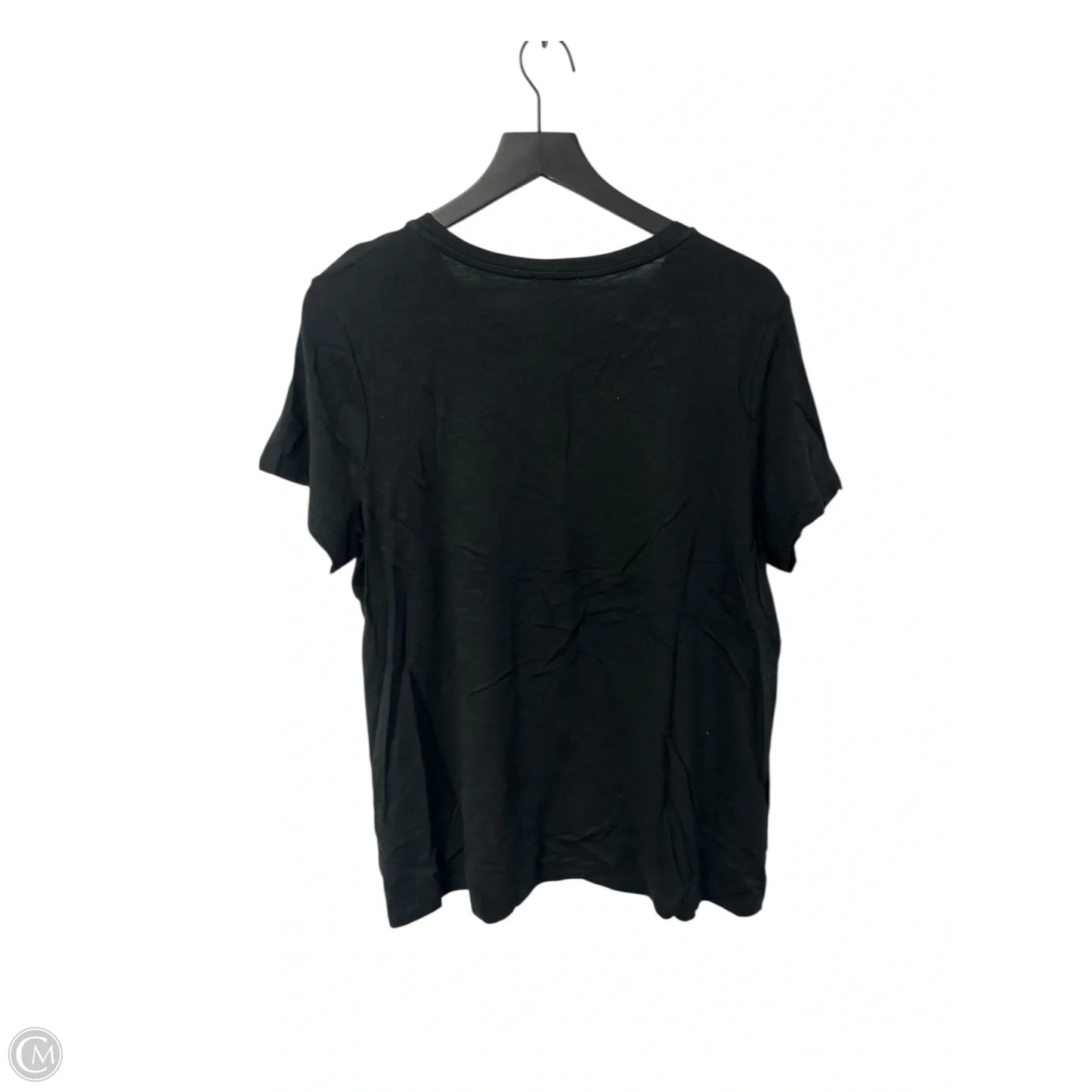 Top Short Sleeve By Edgely In Black, Size: Xl