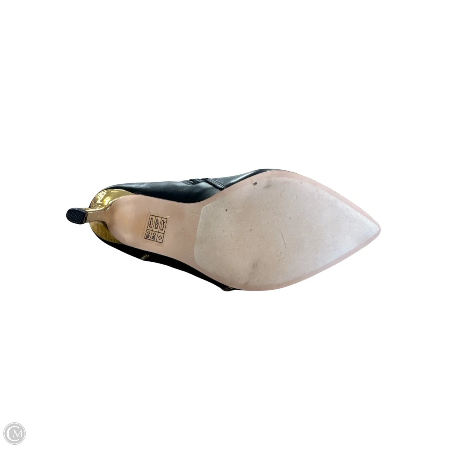 Shoes Heels Kitten By Catherine Malandrino In Black & Gold, Size: 8.5