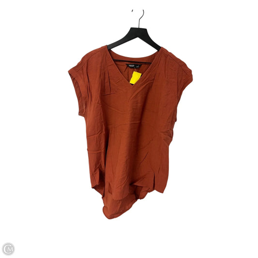 Top Short Sleeve By Simply Vera In Orange, Size: L