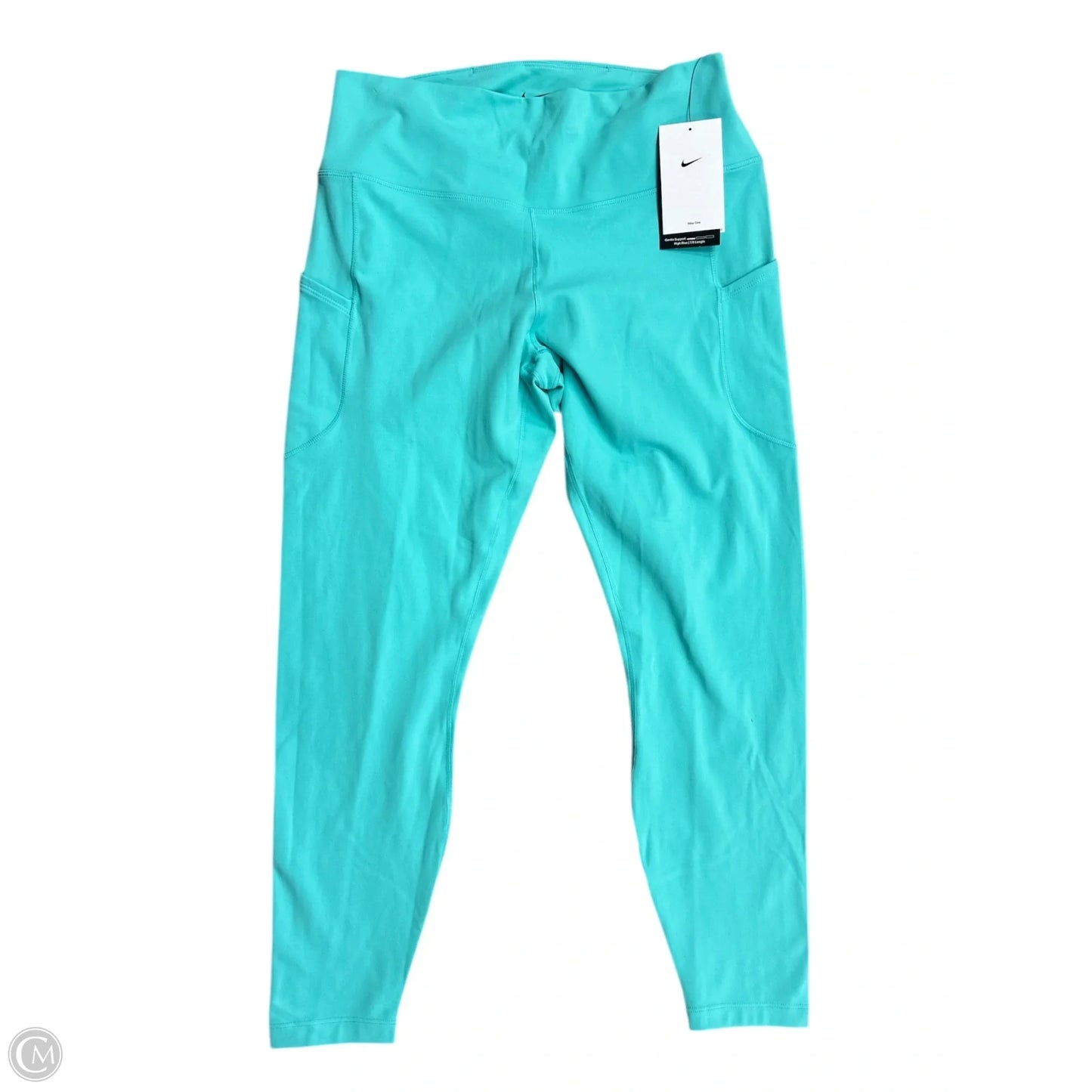 Athletic Leggings By Nike Apparel In Blue, Size: Xl