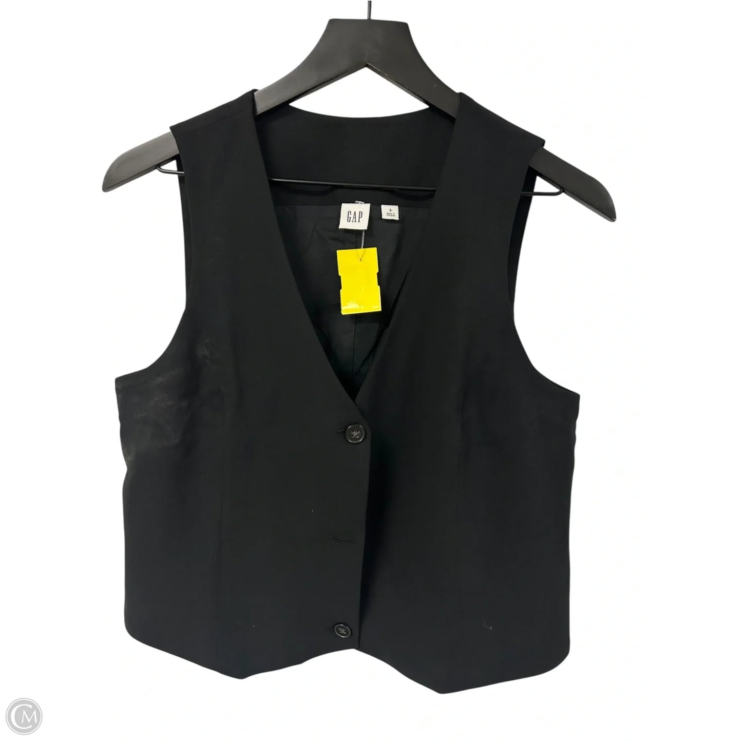 Top Sleeveless By Gap In Black, Size: S