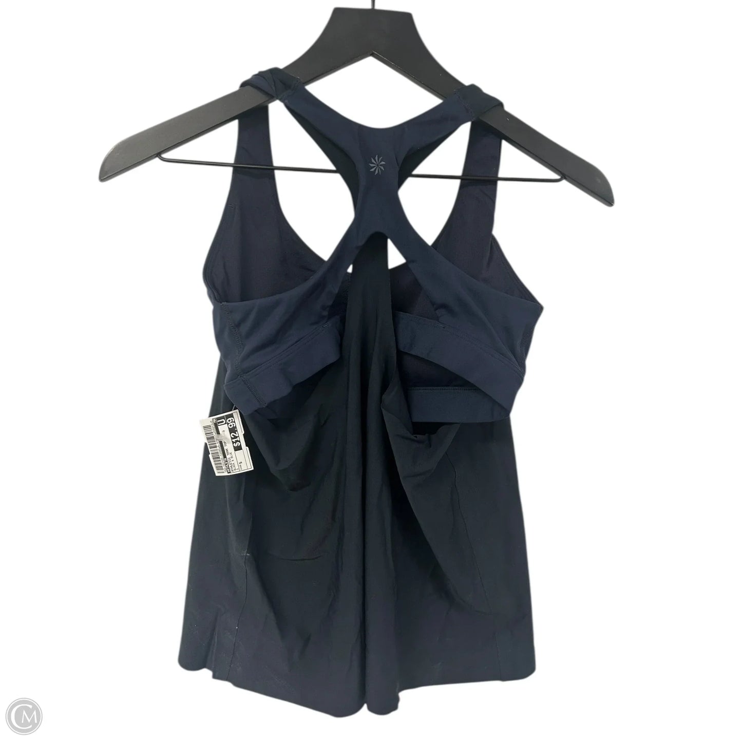 Athletic Tank Top By Athleta In Black & Blue, Size: S