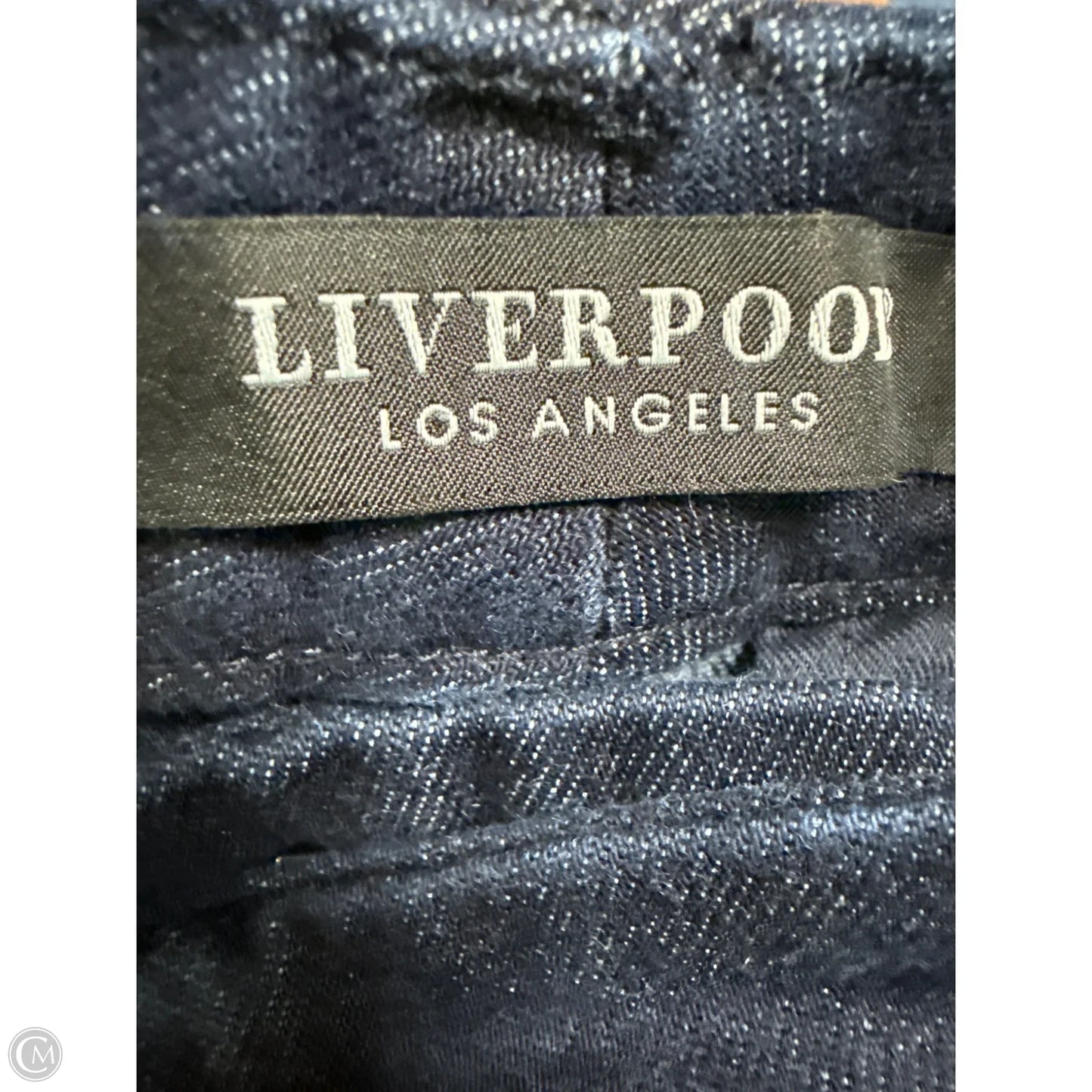 Jeans Wide Leg By Liverpool In Blue Denim, Size: 6