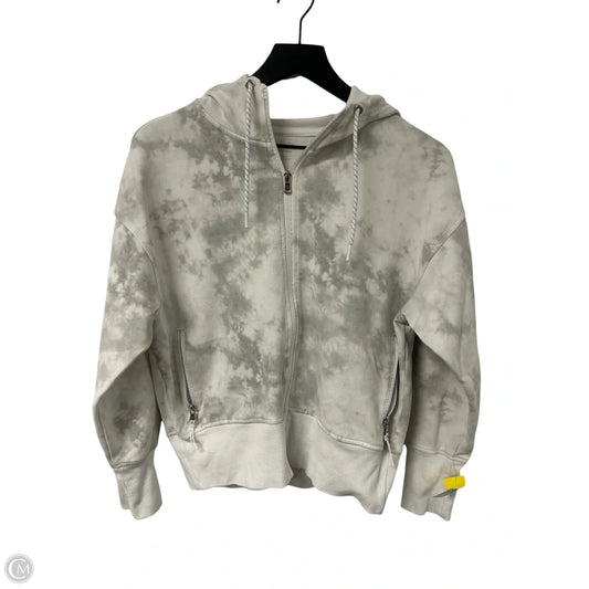 Sweatshirt Hoodie By Old Navy In Grey & White, Size: S