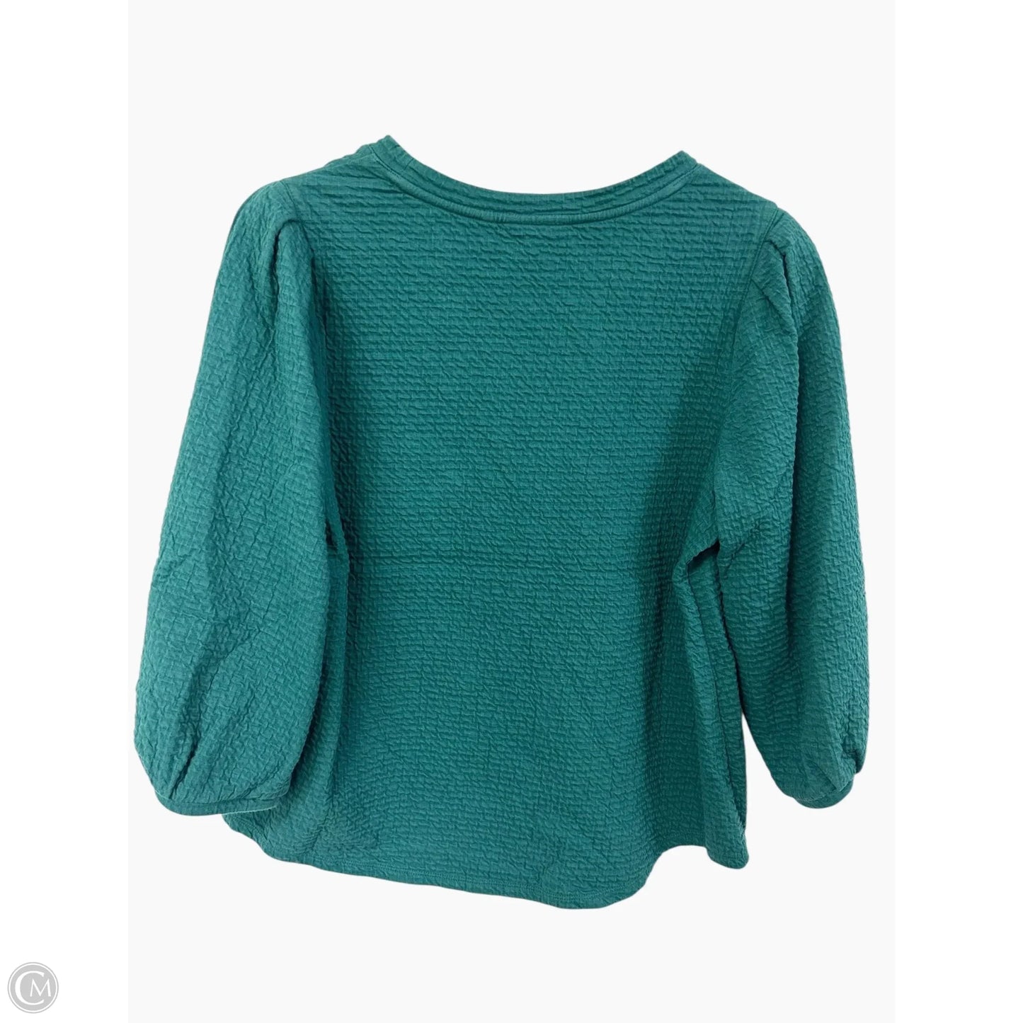 Top Long Sleeve By Chicos In Teal, Size: L