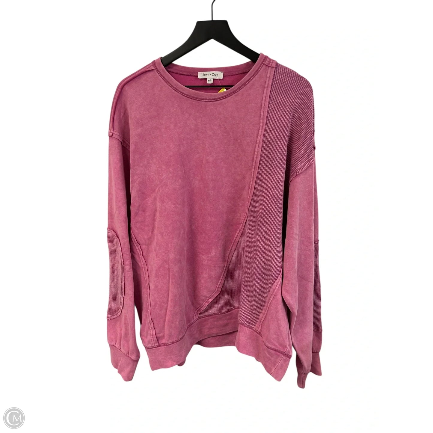 Sweatshirt Crewneck By Cmc In Pink, Size: L