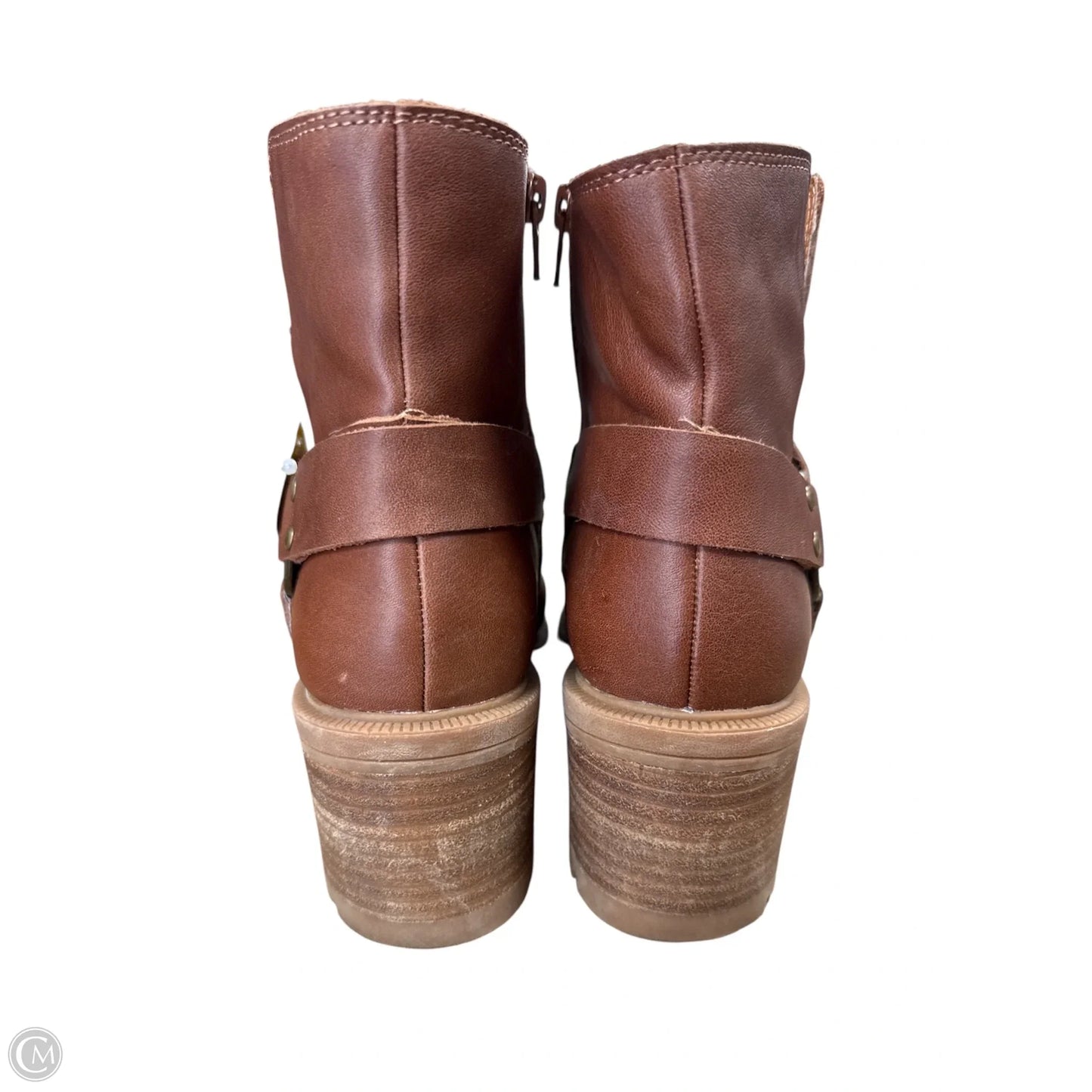 Boots Leather By Lucky Brand In Brown, Size: 9.5