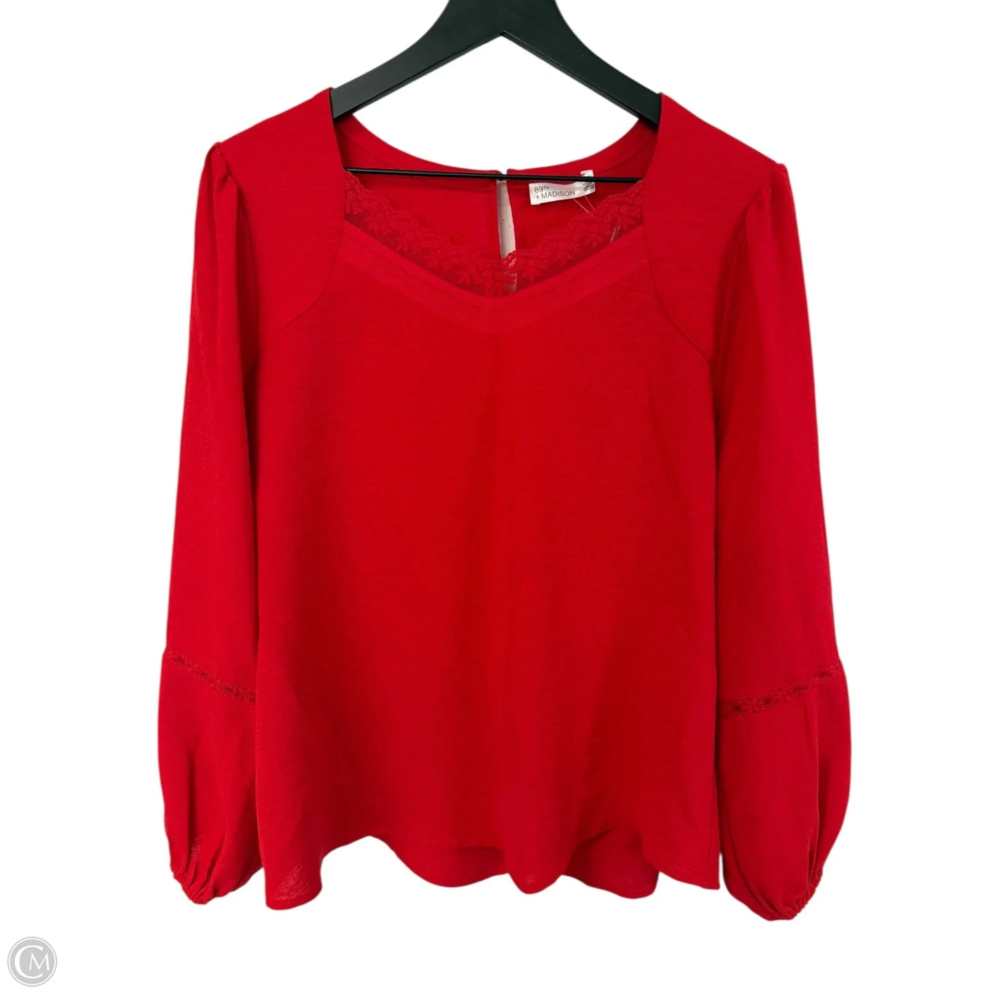 Top Long Sleeve By 89th And Madison In Red, Size: M