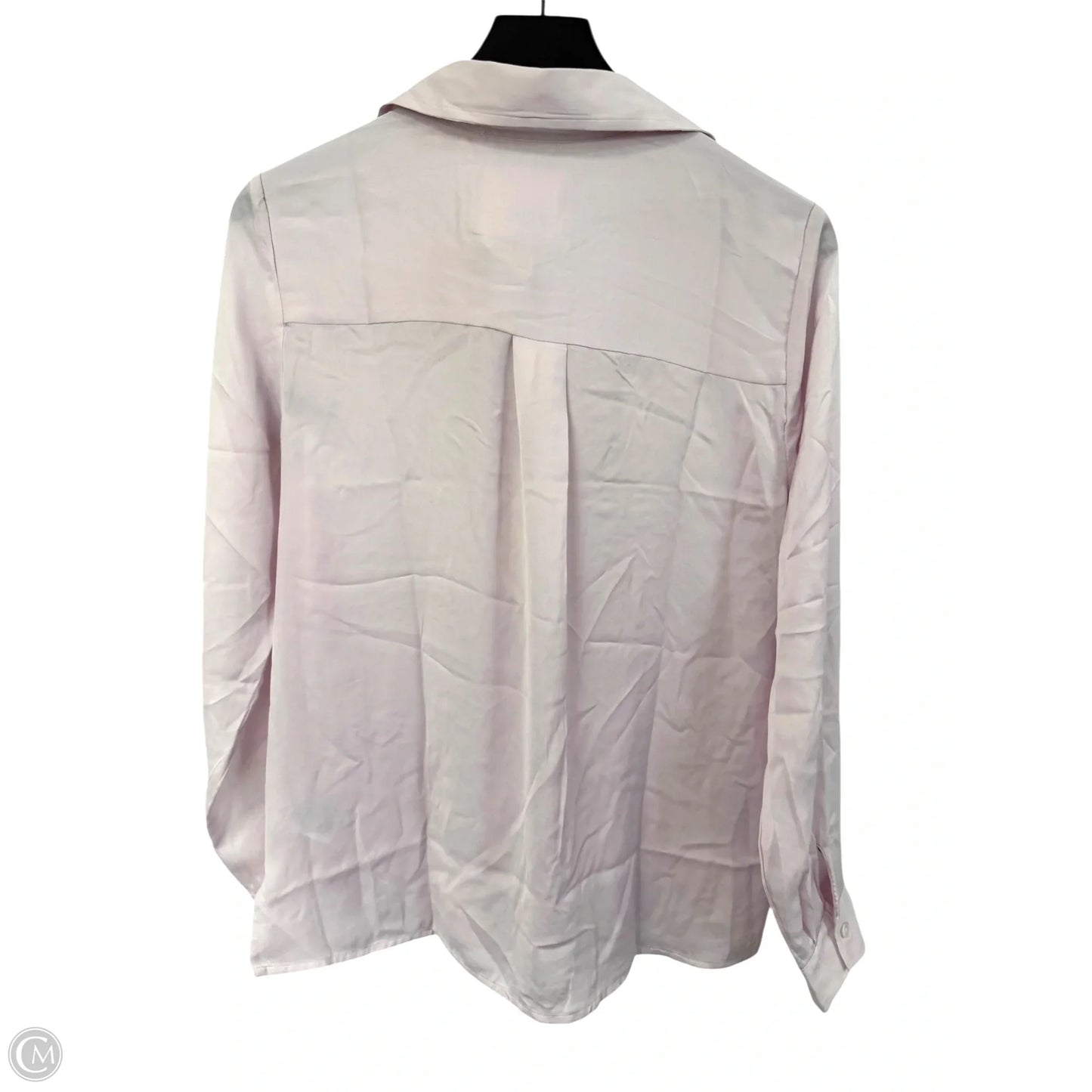 Blouse Long Sleeve By American Eagle In Pink, Size: M