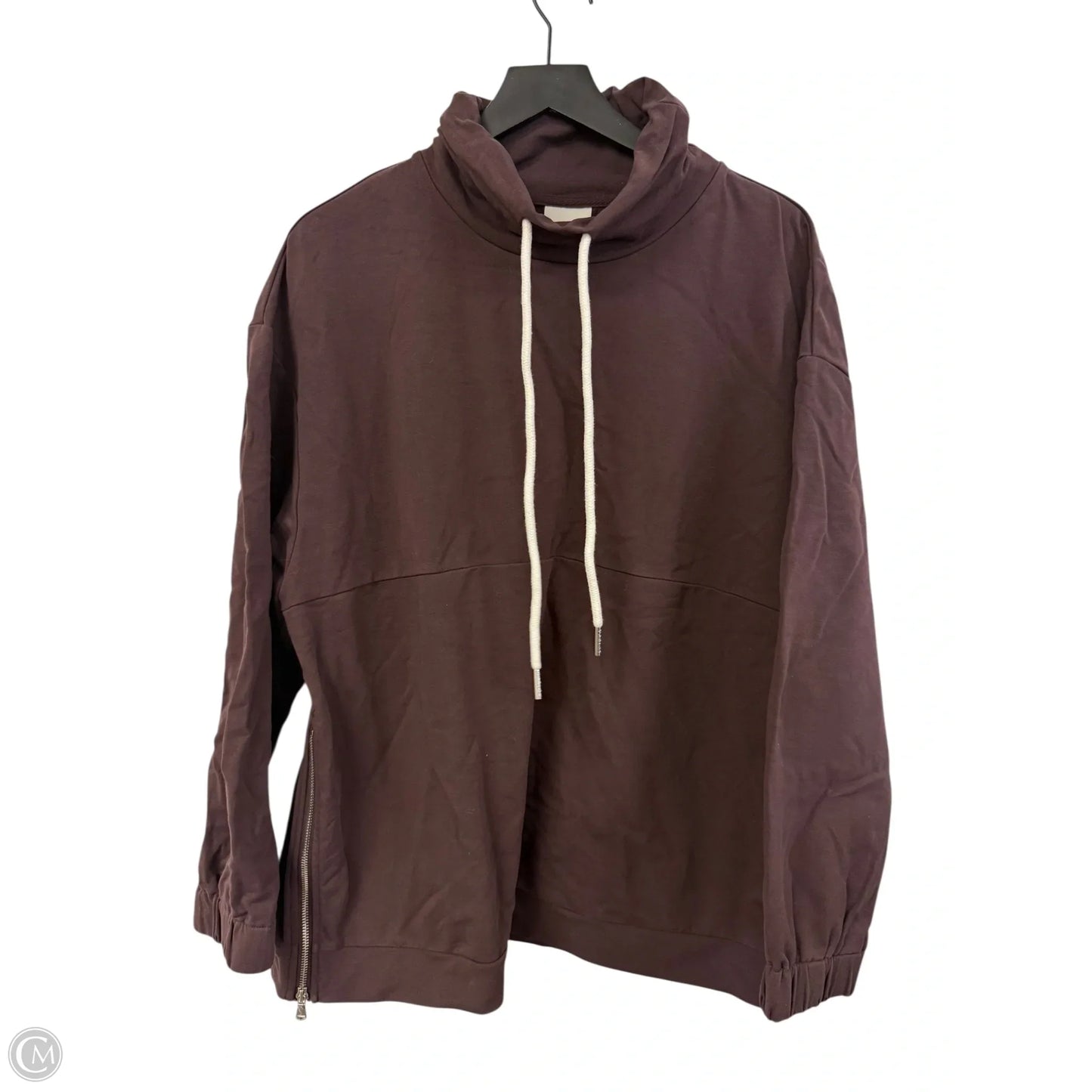 Sweatshirt Collar By Varley In Brown, Size: Xl